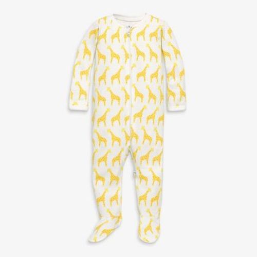 Primary Baby Organic Animal Friends Zip Footie