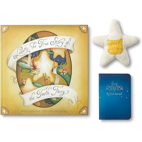 The Tooth Fairy Kit — Includes book, a star pillow with a pocket for teeth and treasures, and a keepsake journal.