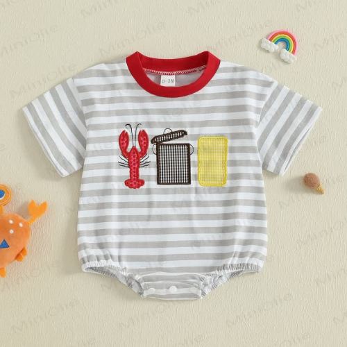 Baby Crayfish Grey Bodysuit