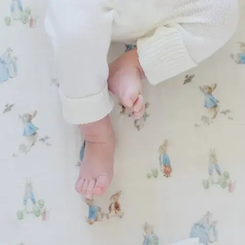 Buy Peter Rabbit™ Muslin Changing Cover – Soft & Stylish | Saranoni