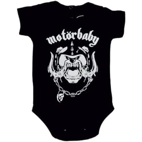 Metalhead in Training: Classic Band Emblem Baby Bodysuit