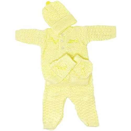 I&S Infant Newborn Baby 4 Pieces Knit Crochet Set Winter Warm Cute Fashion Layette Set Comfortable Unisex Girls Boys