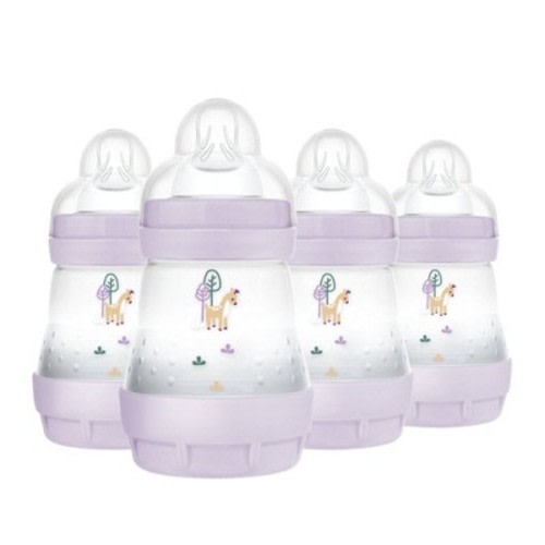 MAM Easy Start Anti-Colic Baby Bottle - Purple - 5oz/4pk
