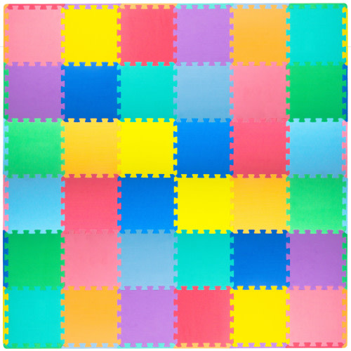 ProSource Kids Soft Toddler Large Baby Interlocking Foam Puzzle Play Mat, 36 or 16 Pieces