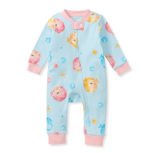 Burt's Bees Baby Pajamas; Puffer Fish