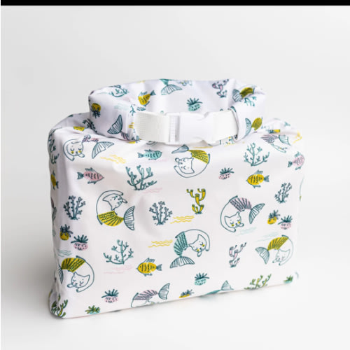 Basics Roll Top Space Saver Water Resistant Small Wet Bag Travel Storage Bag