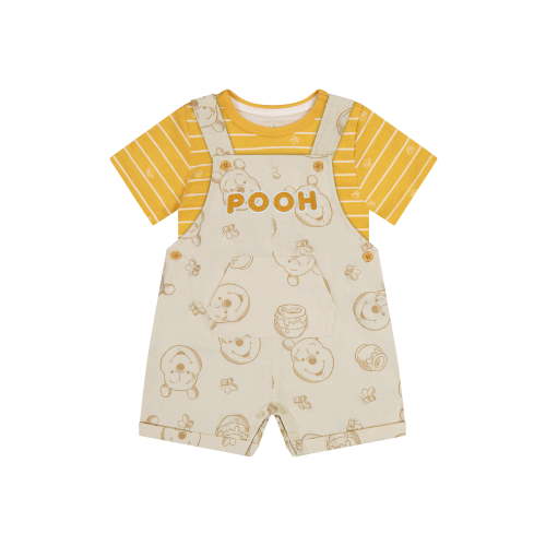 Winnie The Pooh Baby Boy Shortall Set, Sizes 0/3 Months-24 Months
