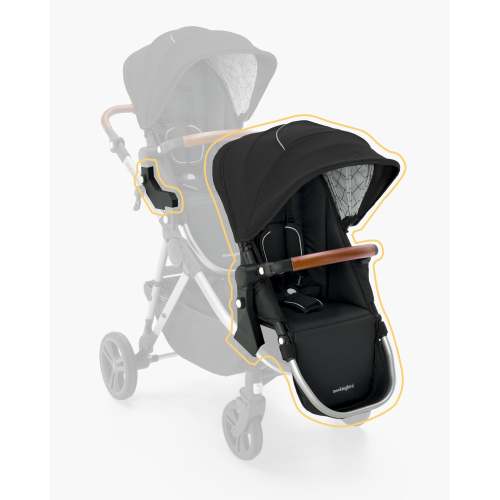 2nd Seat Kit 2.0 | Black, Windowpane, Silver with Penny Leather