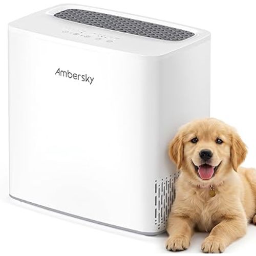 Ambersky Air Purifier for Home, True HEPA Air Cleaner Cover Up to 2000sq.ft with Real-Time Air Quality Sensor, Auto Mode, 23dB Sleep Mode, Pet Hair Dander Odor Smoke Dust Filter for Large Room