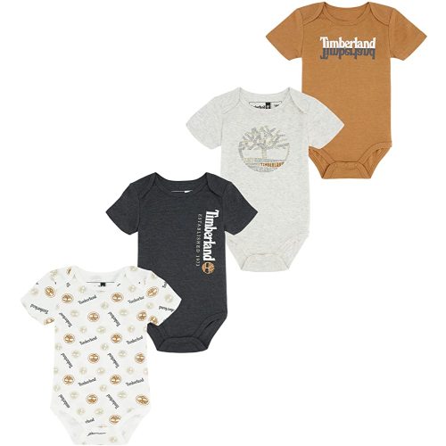 Timberland baby-boys 4 Pieces Pack Bodysuits
