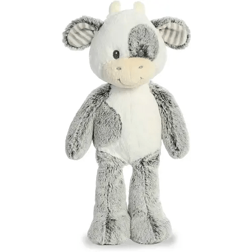 ebba™ Adorable Cuddlers™ Coby Cow™ Baby Stuffed Animal - Security and Sleep Aid - Comforting Companion - Gray 14 Inches