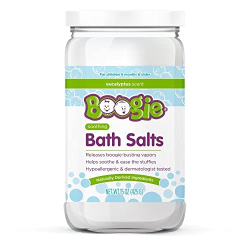 Boogie Kids Bath Salts, Calming Bath Salts, Naturally Derived, Made with Natural Essential Oils, Eucalyptus, 15 oz, Pack of 1