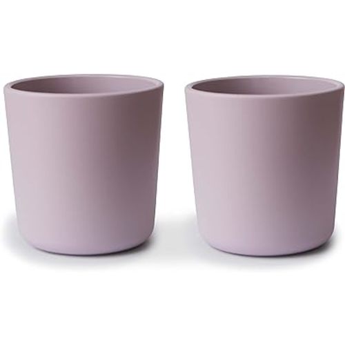 mushie Dinnerware Cups For Kids | Made in Denmark, Set of 2 (Soft Lilac)
