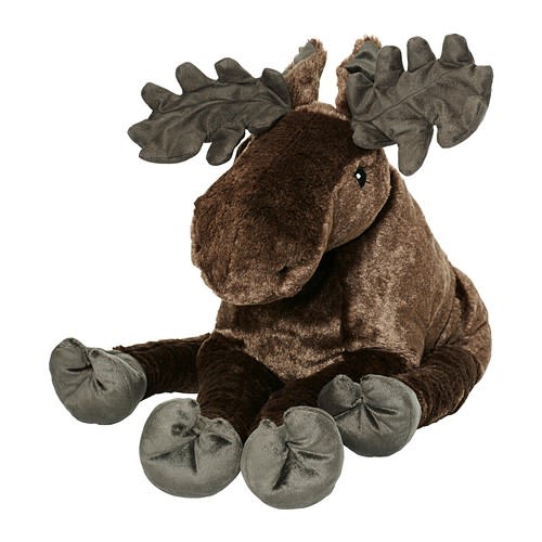 STROVA Soft toy, elk gray - elk gray - IKEA
