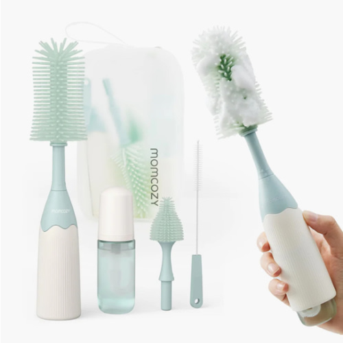 Momcozy Innovative Push-Press Design Bottle Brush Kit