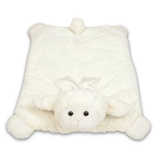 Bearington Baby Lamby Tummy Time Mat, Plush Stuffed Animal, 30" x 23", For Ages 0-3