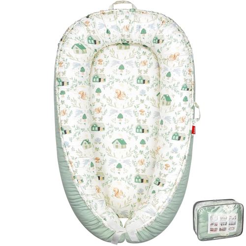 Baby Lounger - Breathable & Soft Baby Nest, Portable and Lightweight Tummy Time Lounger for Home and Travel, Ideal Newborn Babies Essentials Baby Shower Gifts