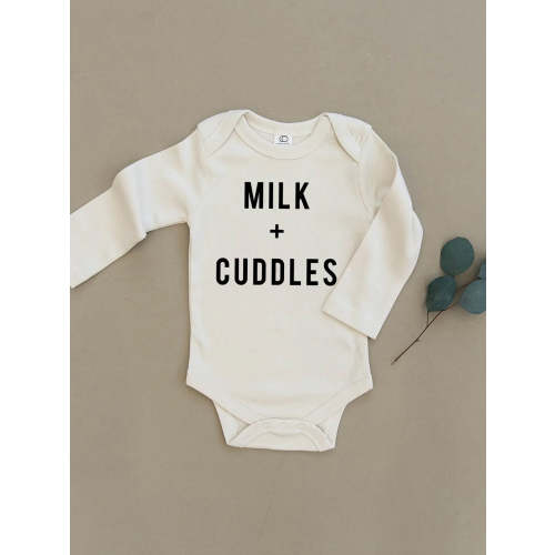 Milk & Cuddles Organic Baby Long Sleeve Bodysuit Bodysuit