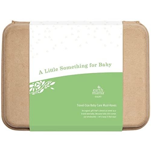 Earth Mama Gift Set, Safe Skin Care Essentials for Newborn Baby Shower, 5 Piece Set