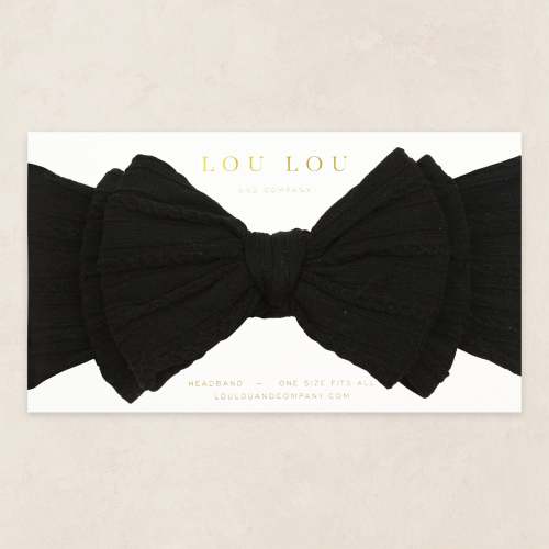 Cable Knit Headband - Black
