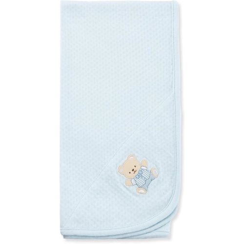 Little Me Blankets for Baby Boys' Cute Bear Swaddling Receiving Blanket