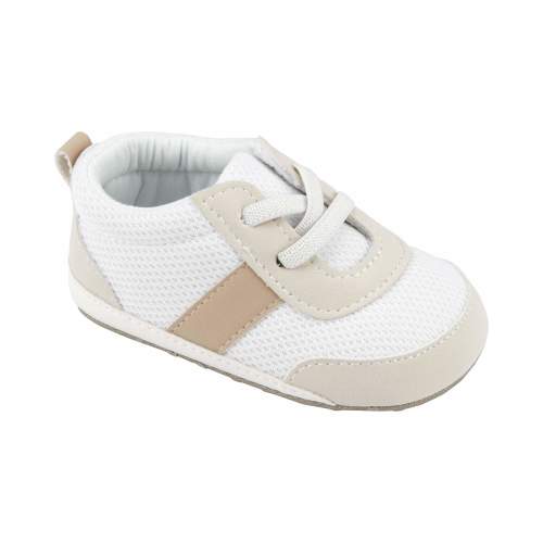 Baby Sneaker Shoes - 1 - Style,Tan/White