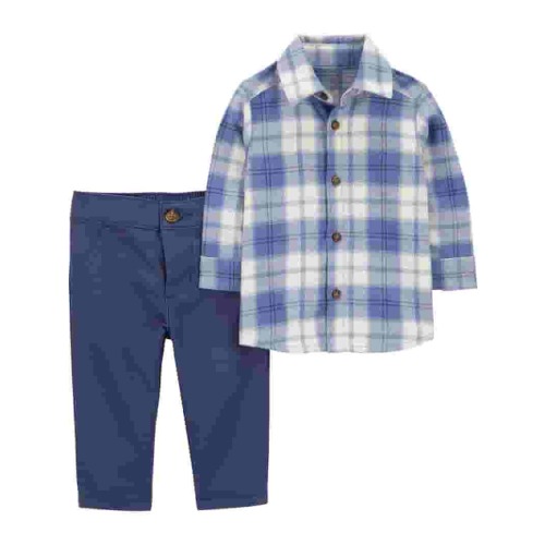 Carter's Child of Mine Baby Boy Collared Outfit Set, 2-Piece, Sizes 0/3-24M