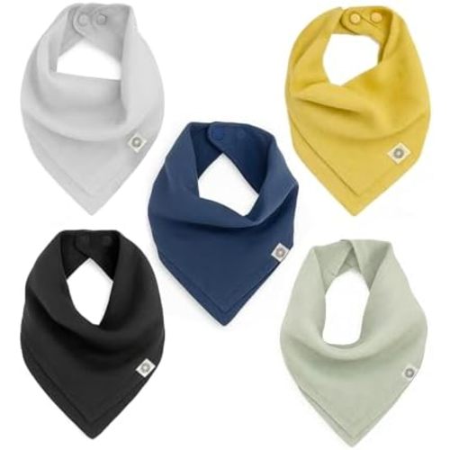 Kishu Baby Indi Organic Baby Bandana Bibs