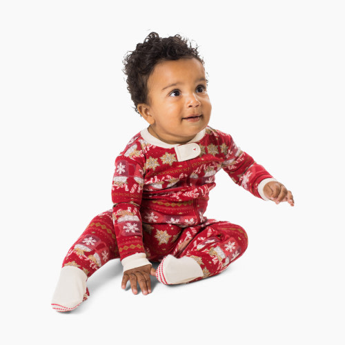 Burt's Bees Baby Baby Hot Cocoa Fair Isle Sleeper Matching Family Pajamas Set - Hot Cocoa, 0-3 Months