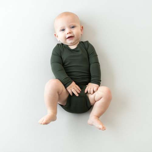 Long Sleeve Bodysuit in Fir