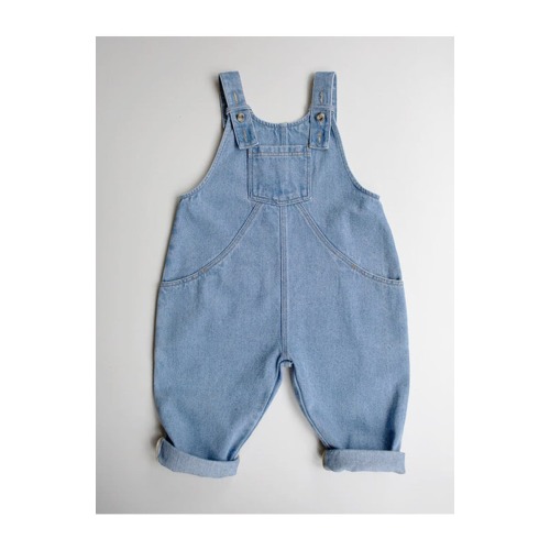 The Oversized Denim Dungaree, 12-18M