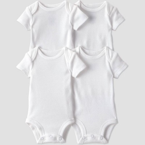 Carter's Just One You® Baby 4pk Short Sleeve Bodysuit - White Newborn