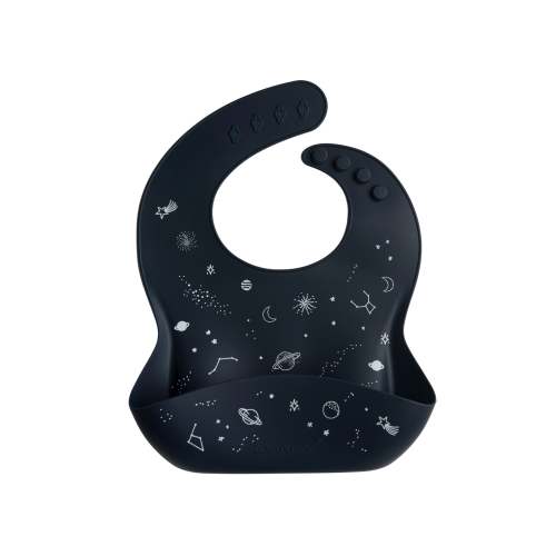 Silicone Bib - Printed Space
