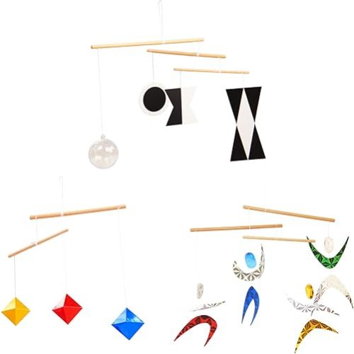 Purgano Montessori Mobile Set A - Munari (with Plastic Ball) & Octahedron & Color Dancers