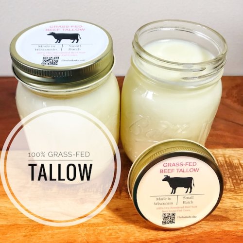 100% Highest Quality Grass-fed Beef Tallow From Wisconsin Reusable Glass Jar Double Rendered and Filtered Maximum Purity and Stability. - Etsy