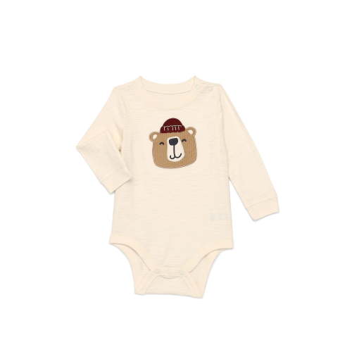 Garanimals Baby Boy Slub Graphic Bodysuit with Long Sleeves, Sizes 0M-24M