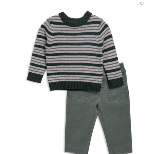Boys' Forest Fun Striped Sweater & Pants Set - Baby