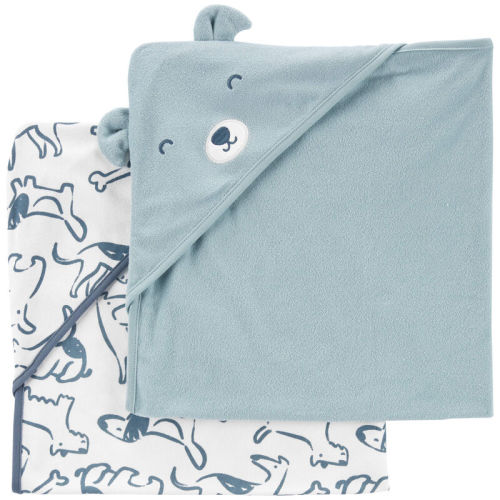 Blue Baby 2-Pack Hooded Baby Towels | Carter’s Oshkosh Canada