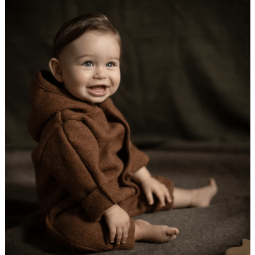 Baby & Kids Overall - Boiled Merino Wool - Auburn