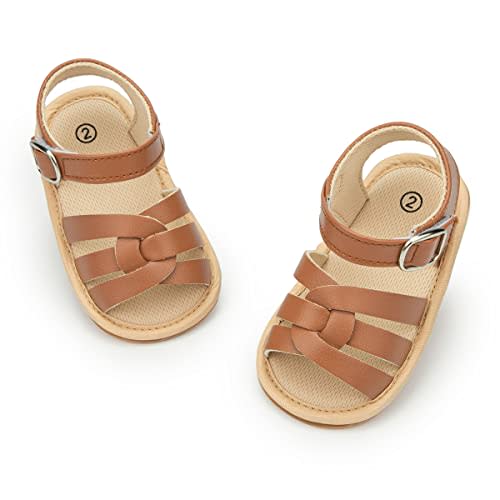 CENCIRILY Infant Baby Girls Boys Sandals Summer Beach Outdoor Bowknot Soft Rubber Sole Toddler Princess Dress Flats Walking Shoes