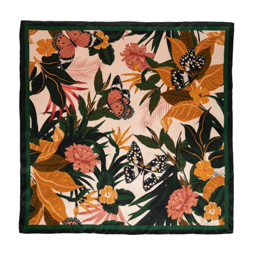 Emerald Dreams Silk Hair Scarf