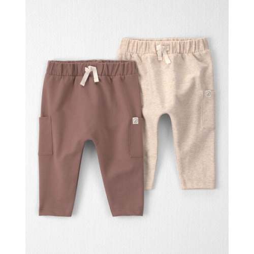 Baby 2-Pack Organic Cotton French Terry Joggers - Little Planet | Carter's