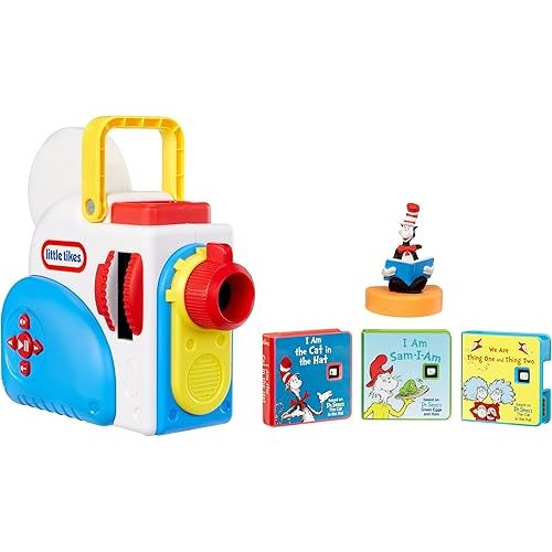 Little Tikes Story Dream Machine Dr. Seuss Starter Pack, Storytime, Books, Audio Play Character, Gift and Toy for Toddlers and Kids Girls Boys Ages 3+ Years