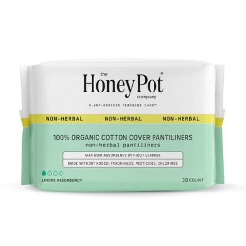 The Honey Pot Company, Non-herbal Pantiliners, Organic Cotton Cover - 30ct