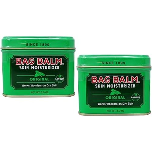 Bag Balm Vermont's Original for Cracked Hands, Dry Skin - Moisturizing Lotion Salve 8 Ounce - 2 Pack