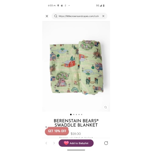 Berenstain Bears® Swaddle Blanket