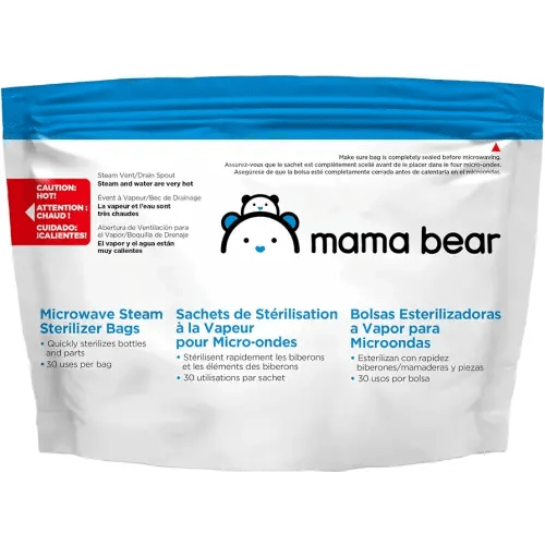 Amazon Brand - Mama Bear Sterilizer Bags, 10-count