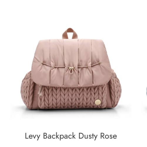 Levy Backpack Diaper Bag- Dusty Rose