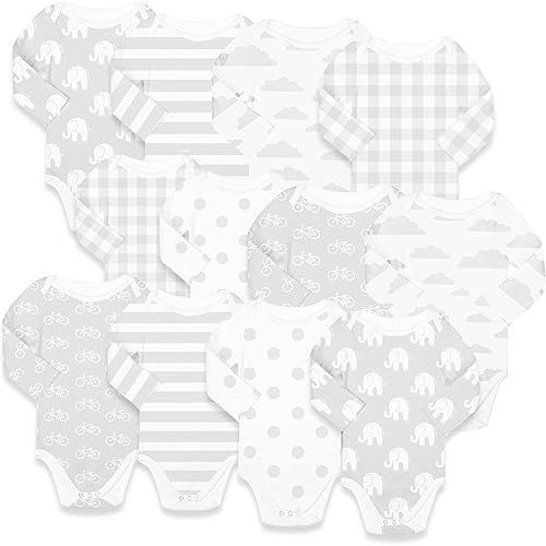 Grey Ground Bicycles Long Sleeve Bodysuit Set (3-6 Months)