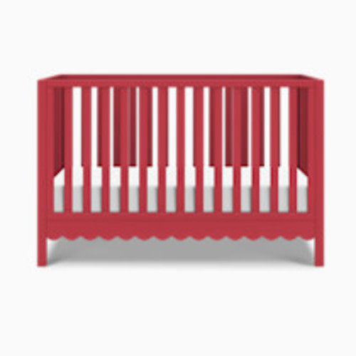 daVinci Sammy Scallop 4-in-1 Convertible Crib - Strawberry Red
